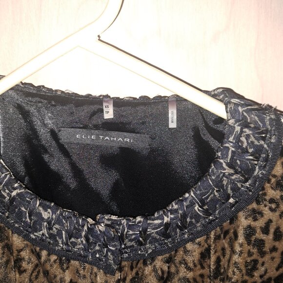Elie Tahari Women's Cheetah Leopard Blazer - Picture 3 of 3